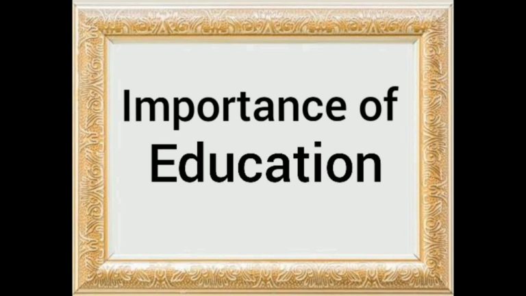 Importance of Education